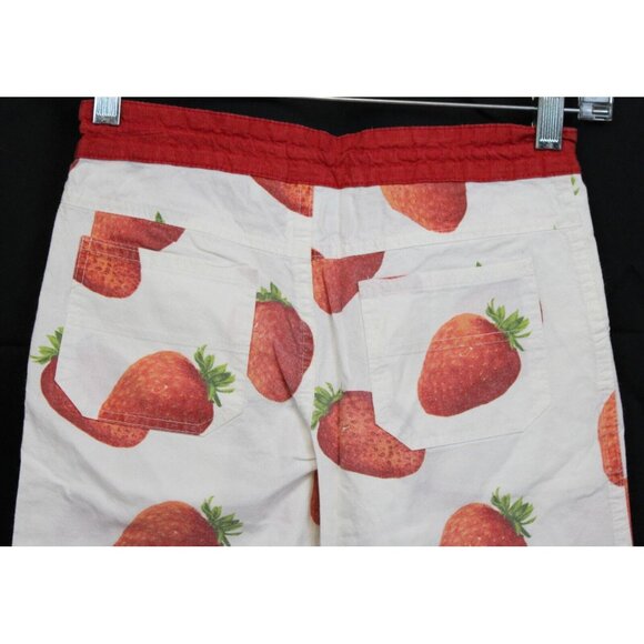 Trish Scully 2pc Outfit Sz 5 Tank Top Pants Strawberry Red Ruffles Summer Rhines - Picture 12 of 15